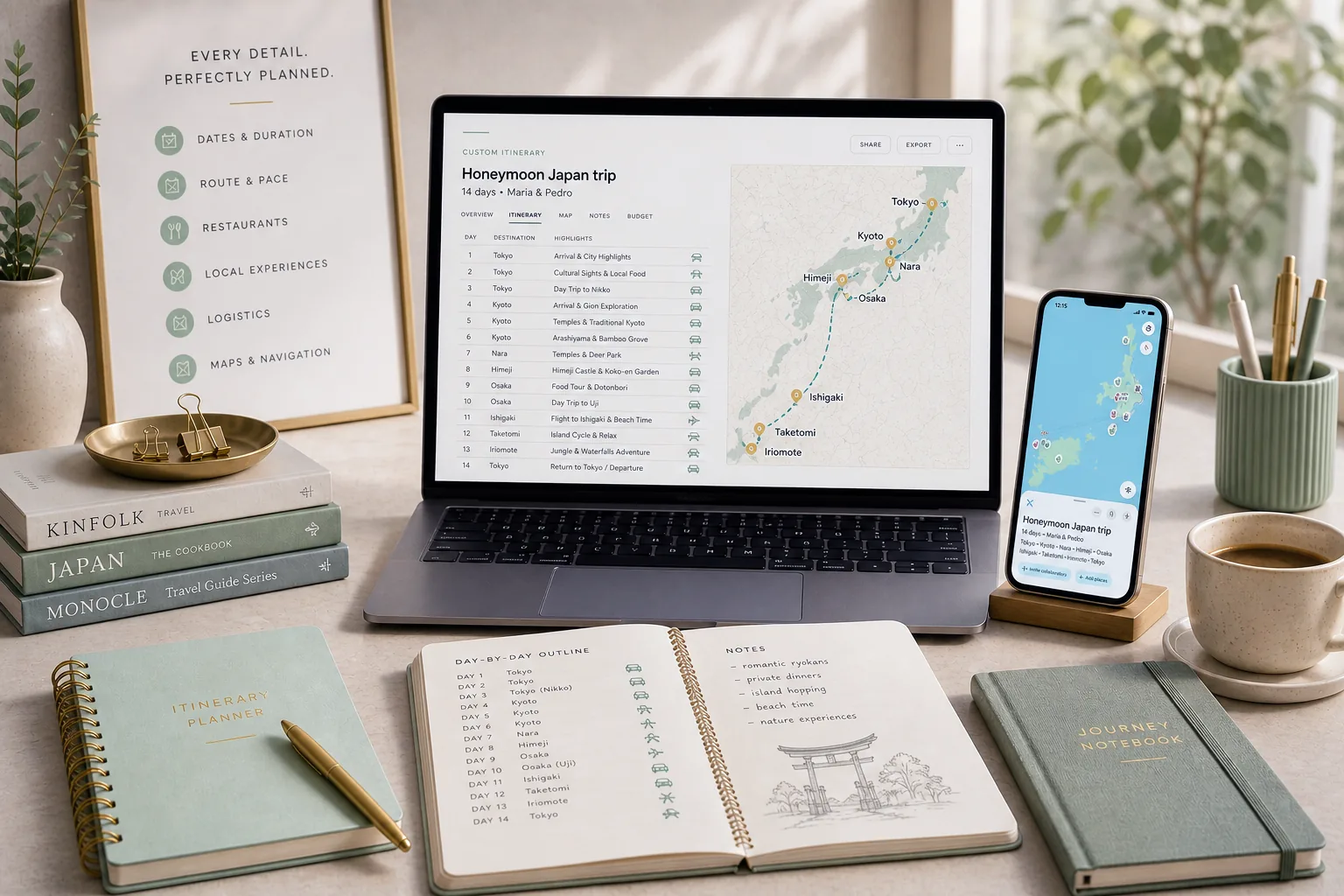 Custom Itinerary Illustration